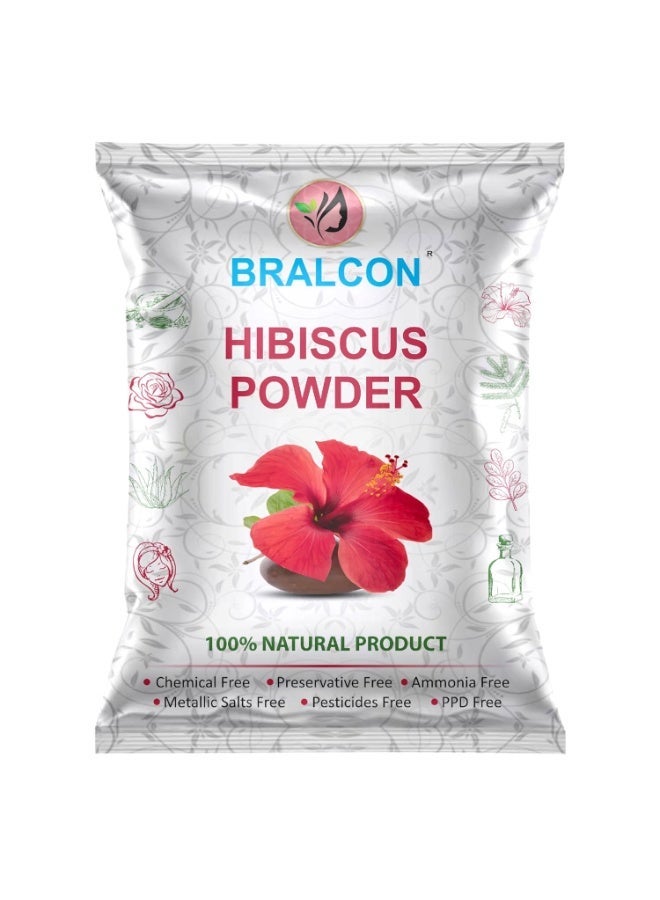 BRALCON Organic Raw Hibiscus -100g |Dry Hibiscus Flower |Rosa-Sinensis for Hair Care & FacePack |Gudhal Ka Phool for Hair growth, Skin Care|Pure raw form - Image 1