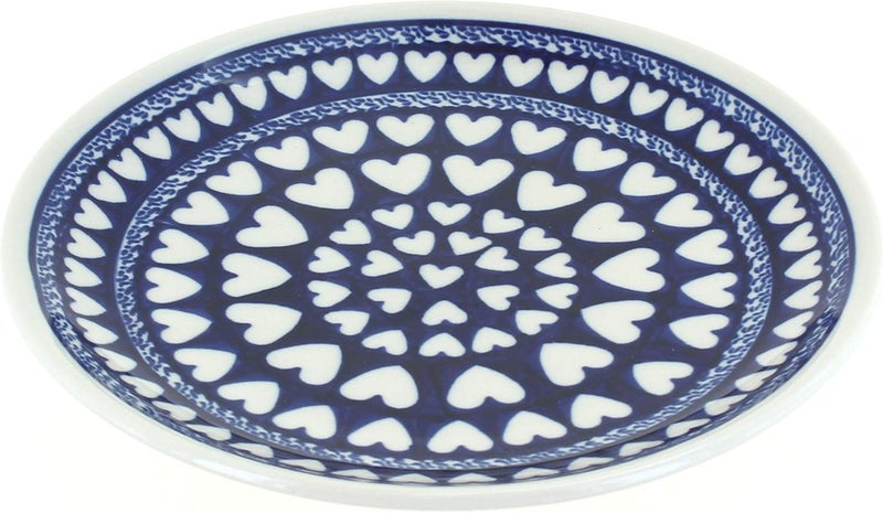 Blue Rose Pottery Blue Rose Polish Pottery Valentina Dessert Plate - Image 1