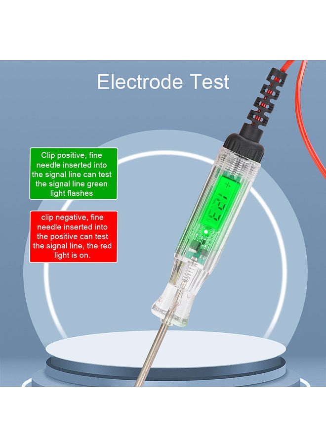 Car Test Pen LCD Display Circuit On-off Voltage Positive and Negative Poles Detection Pen Battery Voltage Tester Fuse Testing Device  - Image 2