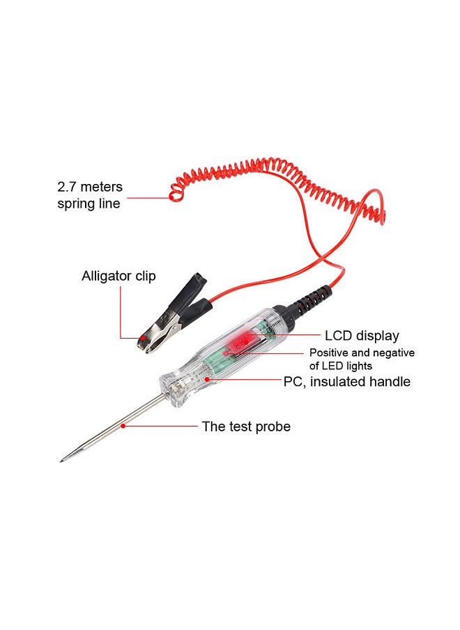 Car Test Pen LCD Display Circuit On-off Voltage Positive and Negative Poles Detection Pen Battery Voltage Tester Fuse Testing Device  - Image 5