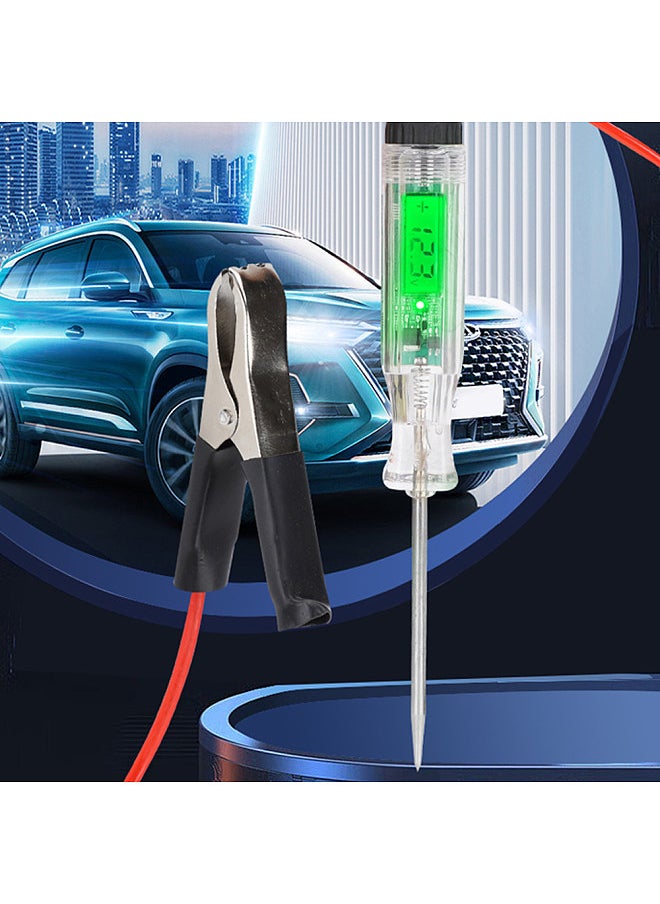 Car Test Pen LCD Display Circuit On-off Voltage Positive and Negative Poles Detection Pen Battery Voltage Tester Fuse Testing Device