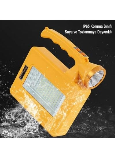 AYT Powermaster PM-16044 Solar Powered Portable Rechargeable Searchlight Camping Lighting Flashlight  - Image 3