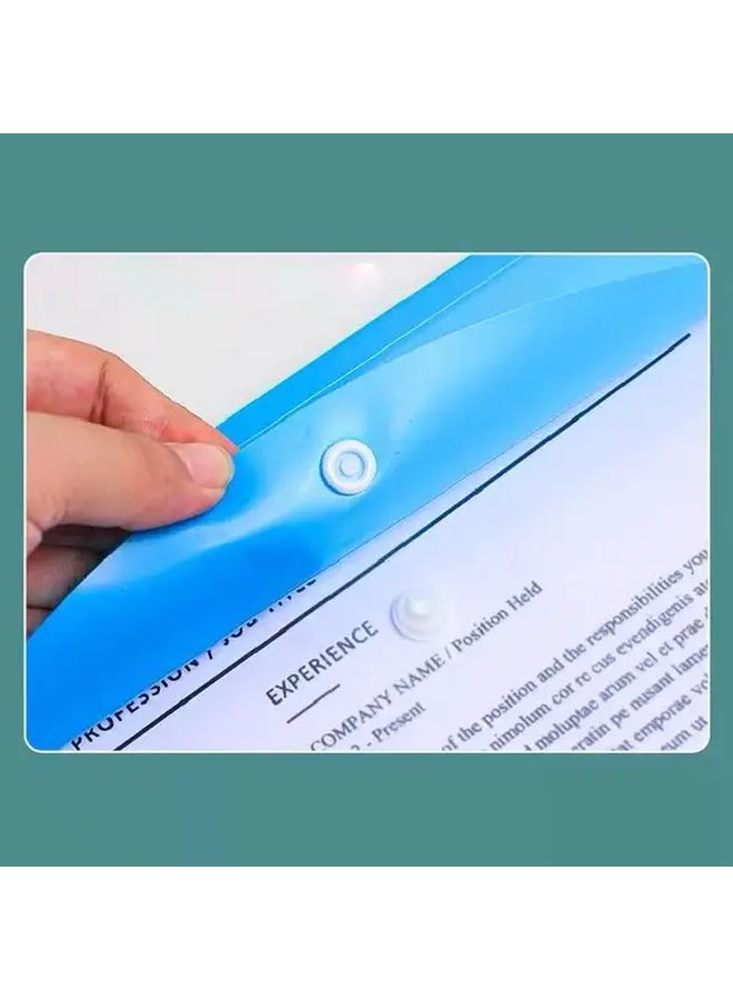 ملف بلاستيكي أفقي A4 كبير السعة 11 حلقة حلقية موسعة - Image 3