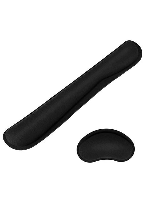 Wrist Rest Mouse Pad Keyboard Wrist Support Set Memory Foam Ergonomic Non-slip Office Gaming Mouse and Keyboard Wrist Support