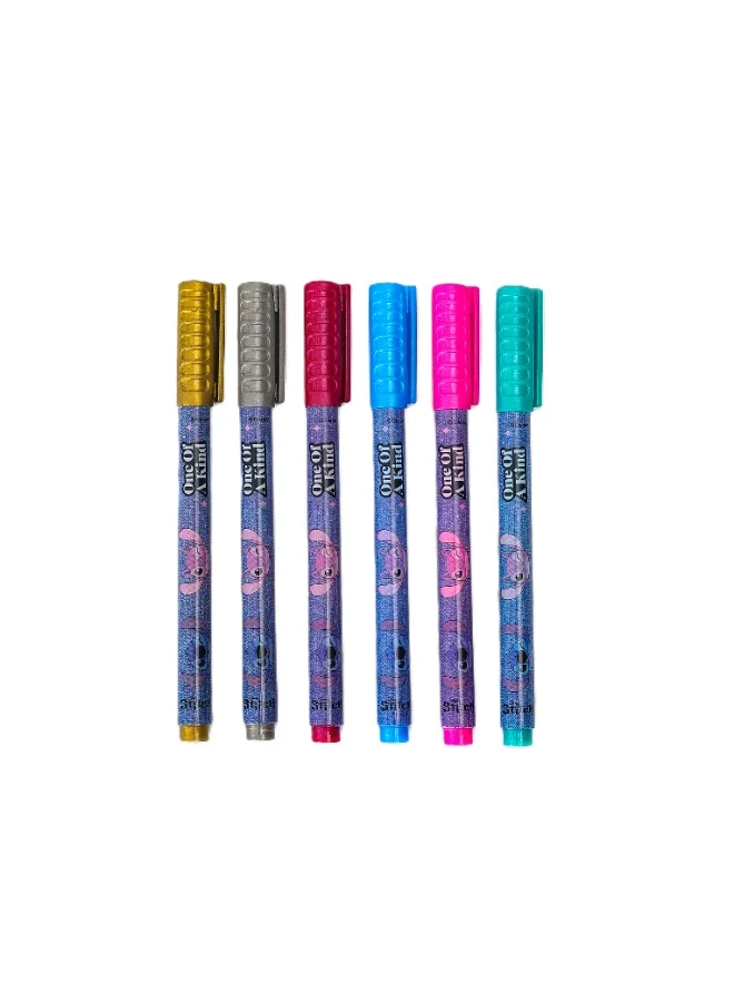 Disney  Disney Stitch One Of A Kind Metallic Marker 6Pc Set for Kids | Best Price UAE