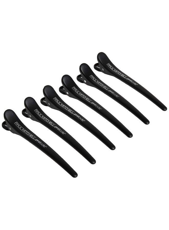 Paul Mitchell Pro Tools Sectioning Hair Clips Set Slipfree No Crease Design For Hair Styling + Hair Coloring All Hair Types 6 Count (Pack Of 1) - Image 2