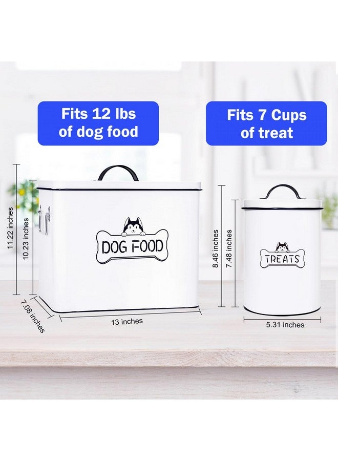 Vumdua Large Dog Food Storage Container Set - Farmhouse Airtight Dog Treat Container For Kitchen Counter, Dog Food Container With Handles And Serving Scoop, Great Gift For Pet Owners  - Image 2