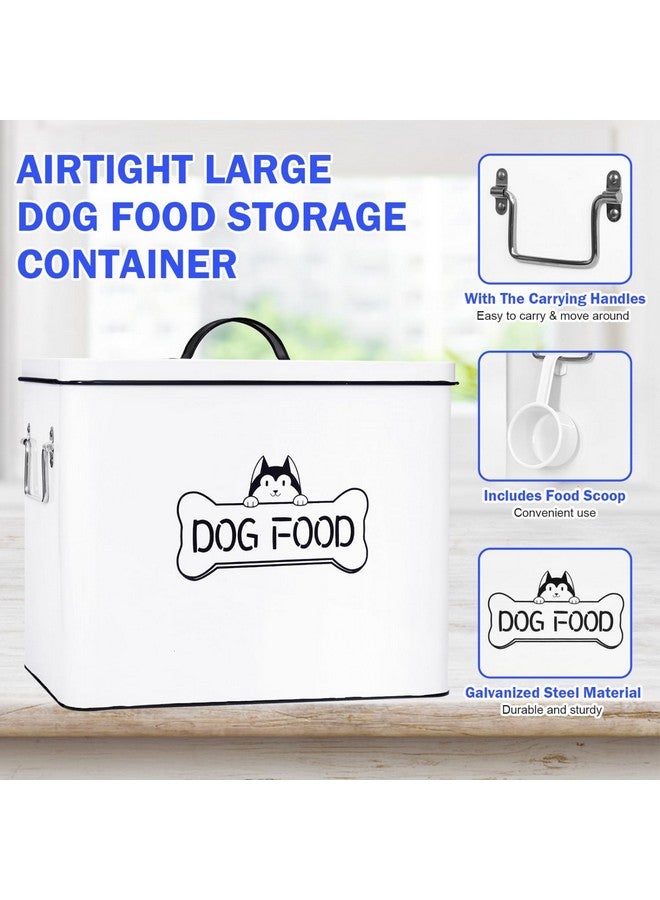 Vumdua Large Dog Food Storage Container Set - Farmhouse Airtight Dog Treat Container For Kitchen Counter, Dog Food Container With Handles And Serving Scoop, Great Gift For Pet Owners  - Image 4
