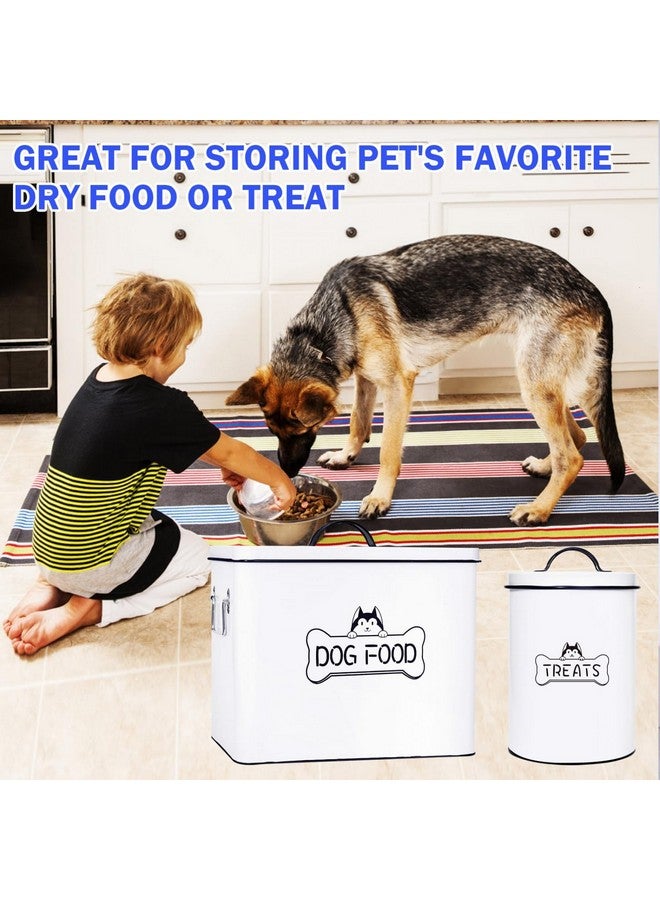 Vumdua Large Dog Food Storage Container Set - Farmhouse Airtight Dog Treat Container For Kitchen Counter, Dog Food Container With Handles And Serving Scoop, Great Gift For Pet Owners  - Image 5