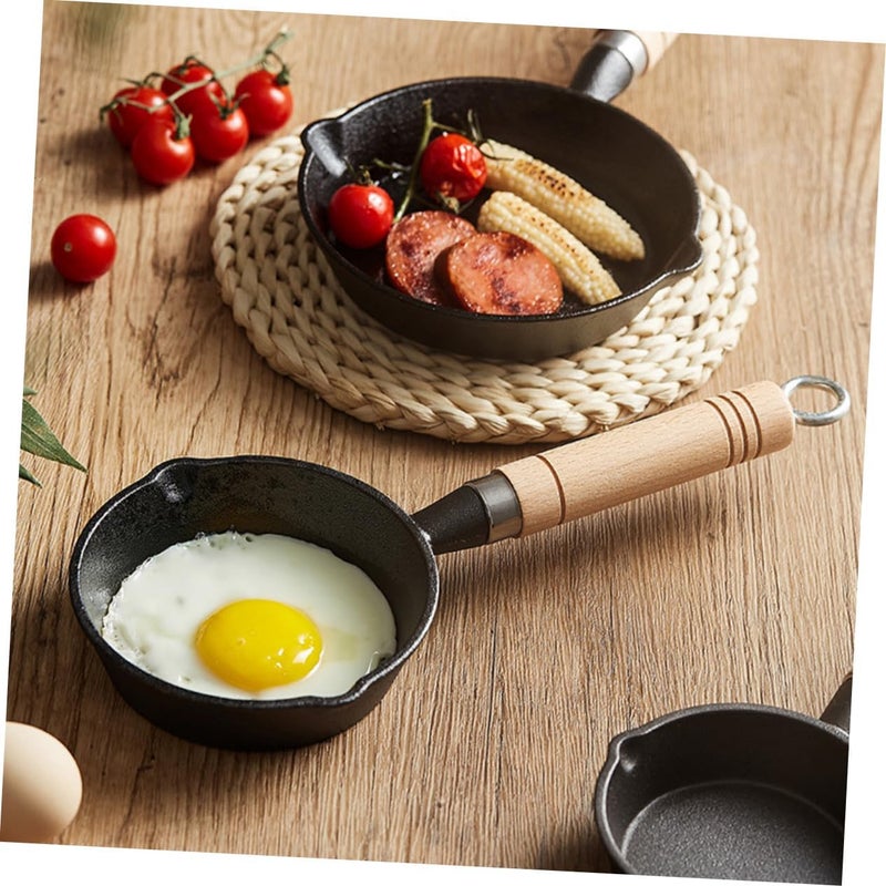 Cast Iron Skillet Mini Butter Warmer Pot Milk Warmer Pot Frying Pan Lid - Image 5