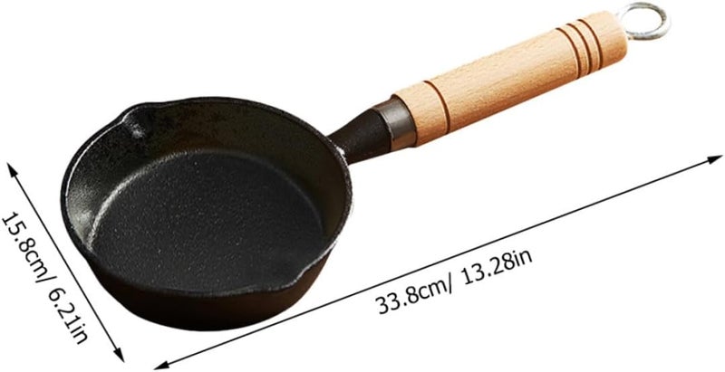 Cast Iron Skillet Mini Butter Warmer Pot Milk Warmer Pot Frying Pan Lid - Image 2