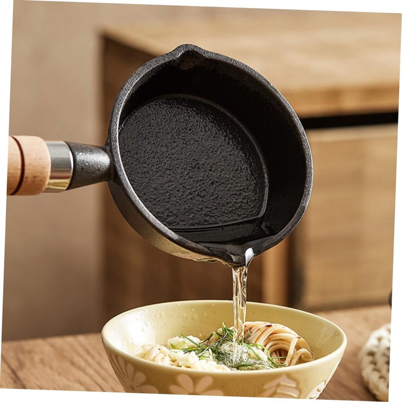 Cast Iron Skillet Mini Butter Warmer Pot Milk Warmer Pot Frying Pan Lid - Image 4