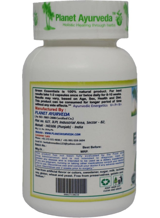 Planet Ayurveda Green Essentials Capsules - 60 Capsules - Image 3