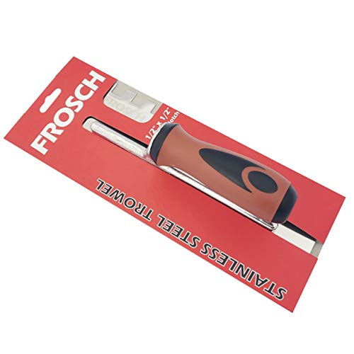 Frosch Stainless Steel Square Notch Tile Trowel (1/2"X1/2") - Image 4