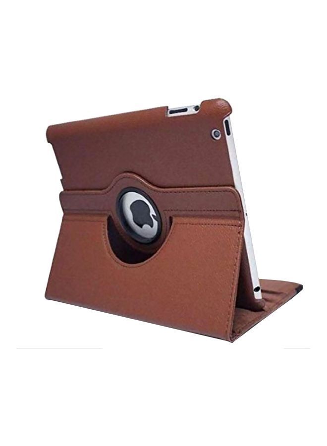NIBEMINENT Protective Leather 360 Degree Rotating Smart Stand Case And Cover For Apple iPad Mini 1/2/3 Brown