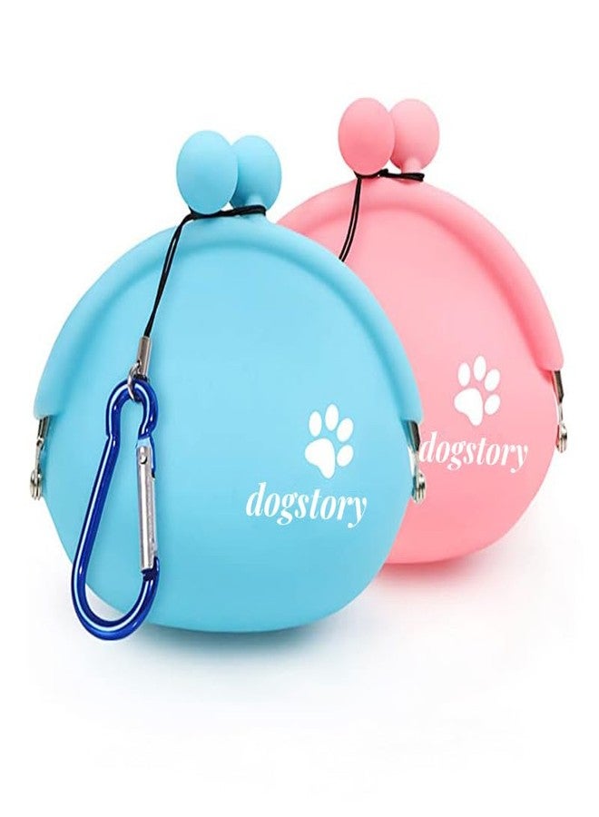Hyzone Silicone Pet Snack Bags, Dog Training Bags, Dog Training Waist Bags, Children's Coin Purses, Key Bags (Blue) - Image 5