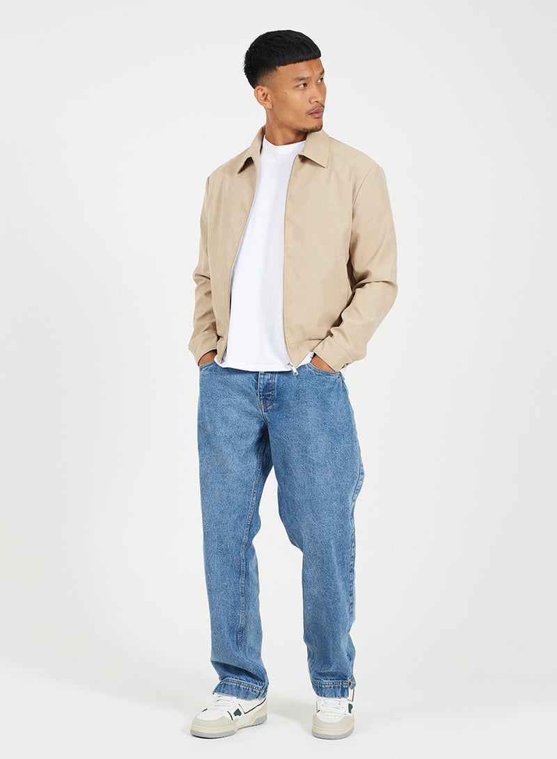 BRAVE SOUL MENS LIGHTWEIGHT HARRINGTON - Image 2