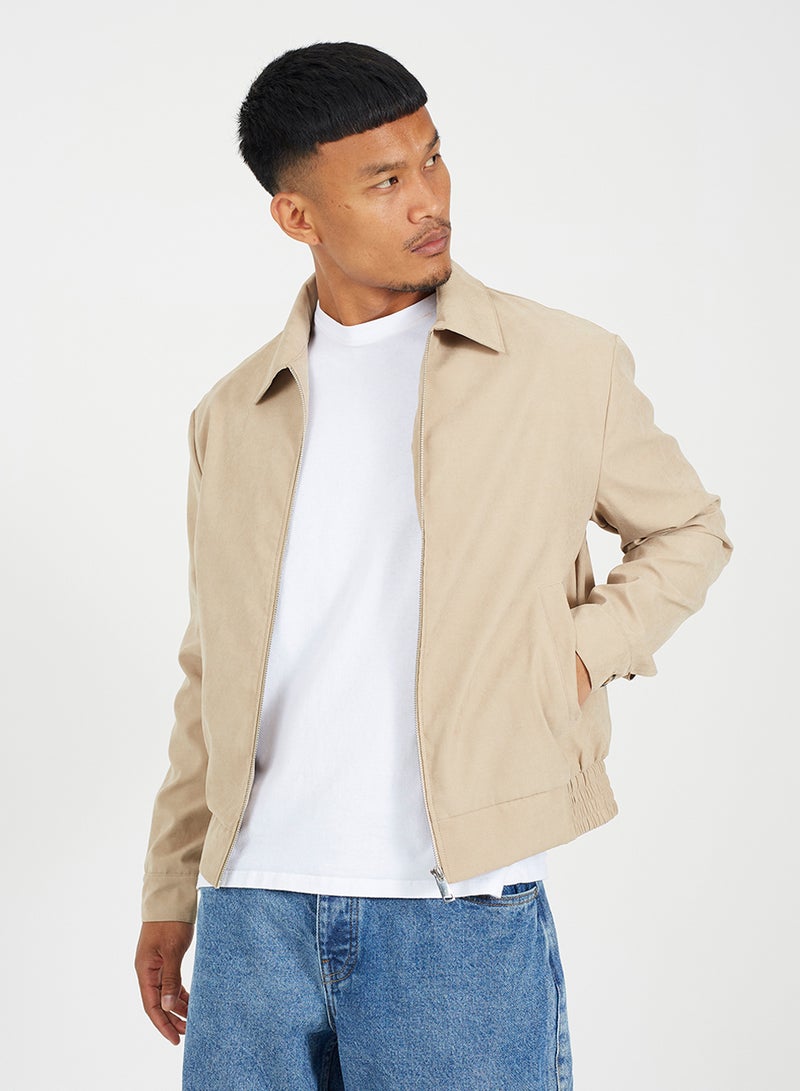 BRAVE SOUL MENS LIGHTWEIGHT HARRINGTON - Image 1