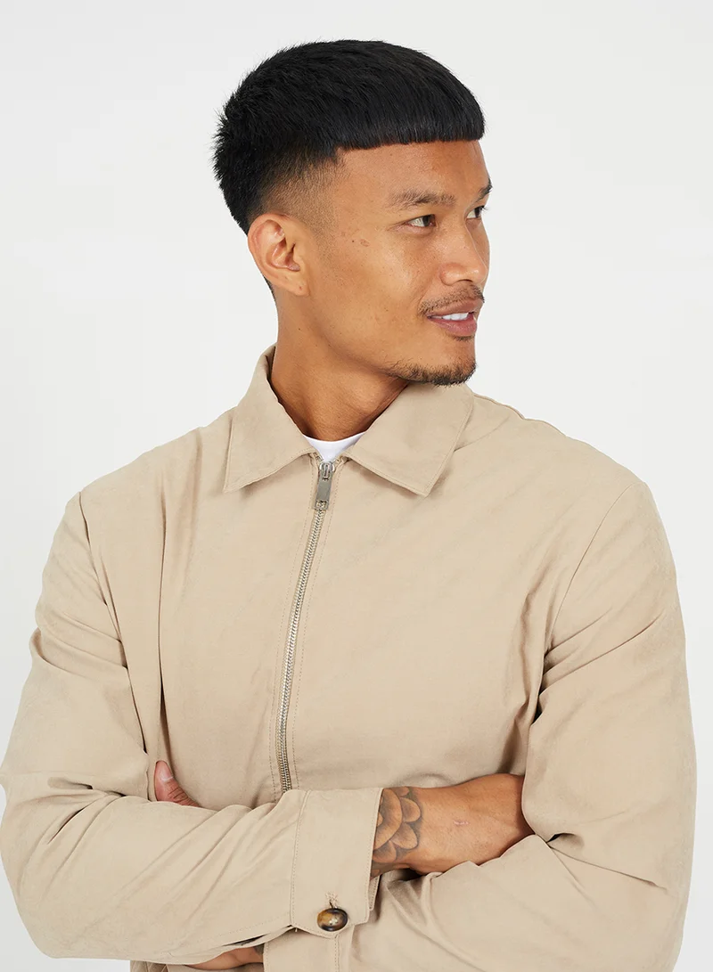 BRAVE SOUL MENS LIGHTWEIGHT HARRINGTON