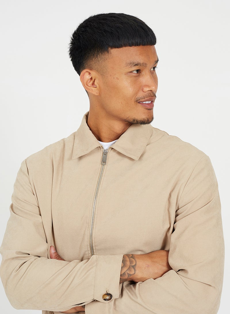 BRAVE SOUL MENS LIGHTWEIGHT HARRINGTON - Image 4