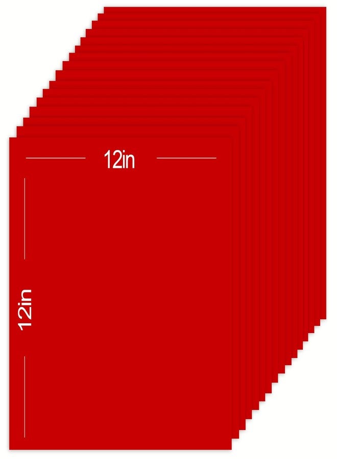 Bonmiy 15Sheets Red Cardstock Paper 12x12 Card stock for Cricut, Thick Construction Paper for Card Making, Scrapbooking, Craft 90 lb / 250 gsm (Red) - Image 2