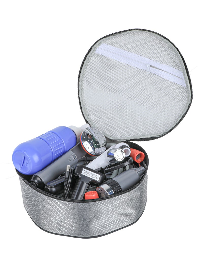 ALGHAFA Portable camping shower and bidet with rechargeable lithium battery with three interchangeable shower heads, 2.5-3.5 L/min, lightweight and easy to operate shower with pump, mesh filter and two manual bidets for outdoor camping from Alghafa - Image 3