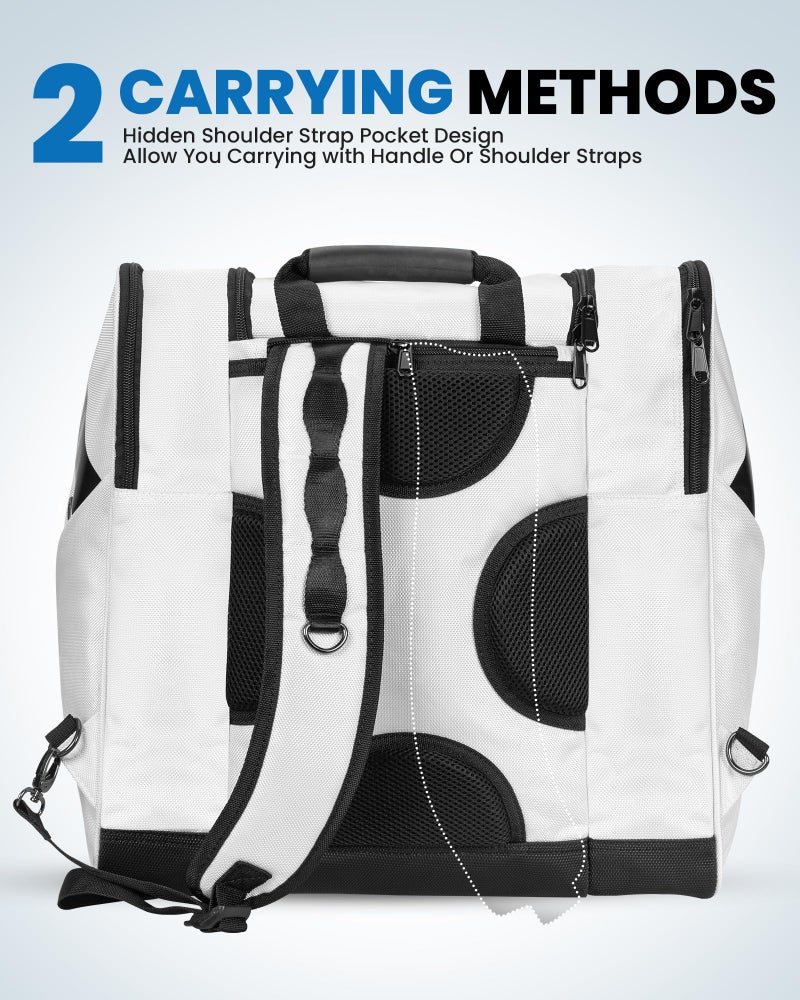 OutdoorMaster OutdoorMaster Boot Bag POLAR BEAR - Ski Boots and Snowboard Boots Bag, Excellent for Travel with Waterproof Exterior & Bottom - for Men,Women and Youth - White - Image 2