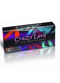 ColourVUE Crazy lenses -Blind White Cosplay Lenses Yearly Disposable - 2 Lenses  - Image 2