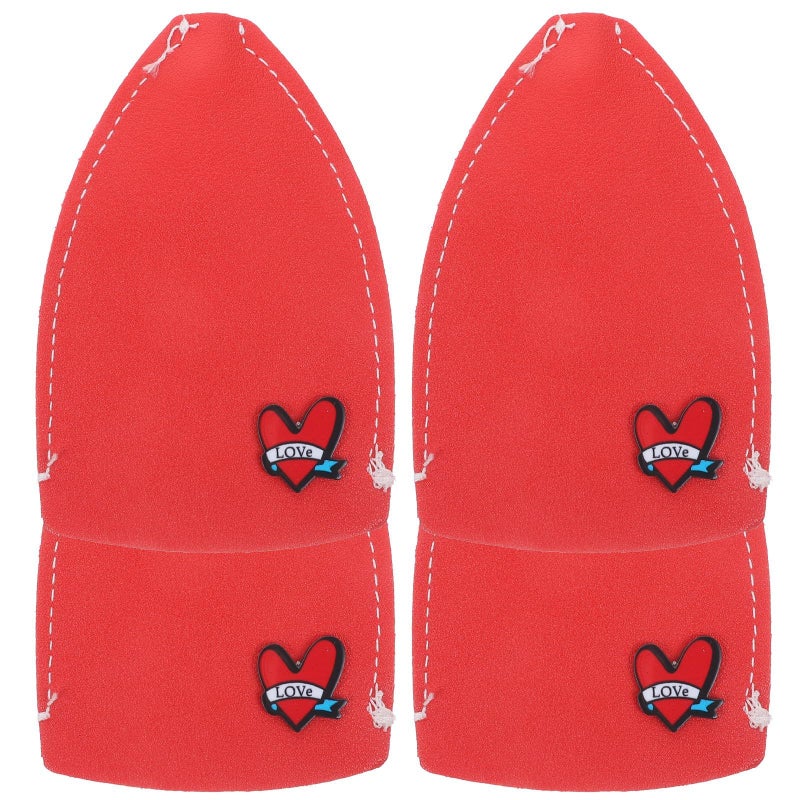 4 Pcs Pull Out Car Key Cover Case Set Large Capacity Mini Key Fob Holder Bag Heart Design - Image 2