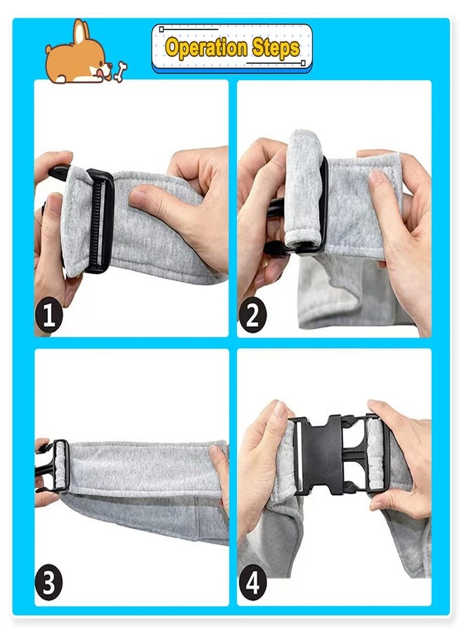 Kanemc Dog Sling Carrier for Small Dogs Cat Puppy Pets Up to 16.5lbs, Comfy Hard Bottom Support, Adjustable Padded Shoulder Strap, Hands-Free Dog Carrier Sling Bag for Outdoor Travel - Image 5