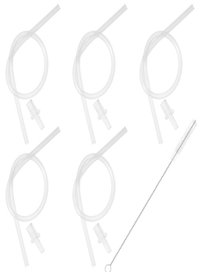 Fukaisu 5pcs Milk Tubes Hoses, Milk Tubing Kit Coffee Maker Machine Coupler Accessories Part with 5 HP3 Tubing Connector & Brush Pipe Compatible with Jura 6 10 W10 X5 S8 E8 Z10 Z8 Z7 Z5 Z6 Z8 Z9 J6 J8 J9 S80 - Image 1