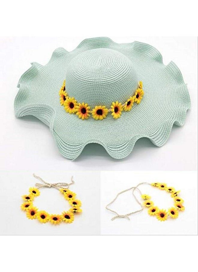 Happyupcity 3Pcs Daisy Flower Headband Stylish Sunflower Crown Bridal Wedding Hair Wreath Festival Bohemia Headpiece Accessories For Womens Girls (Yellow)  - Image 5