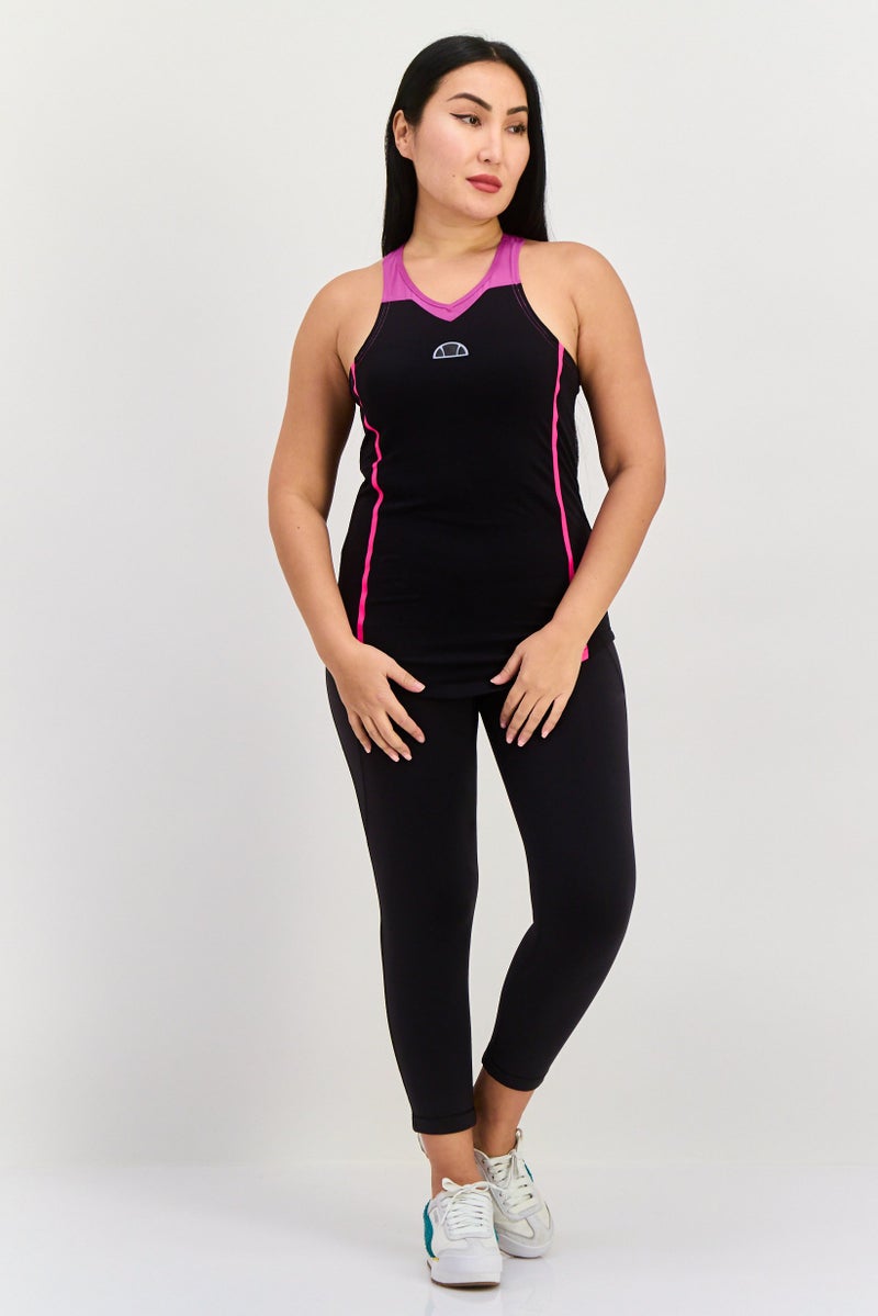 Ellesse تي شيرت تدريب بلا أكمام للنساء، أسود - Image 2