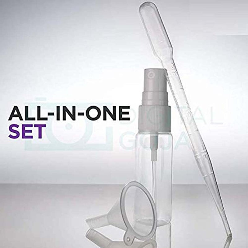 DIY Crafts Design No 2 Pack of 10 Pcs 10 Pack Empty 30ml 066oz Clear Plastic Mist Spray Bottle 2 Funnels Clea Design No 2 Pack of 10 Pcs - Image 5