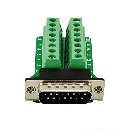 Twinkle Bay D-SUB DB15 Male 15 pin to Terminal Breakout Board Connector with Screws - Image 3