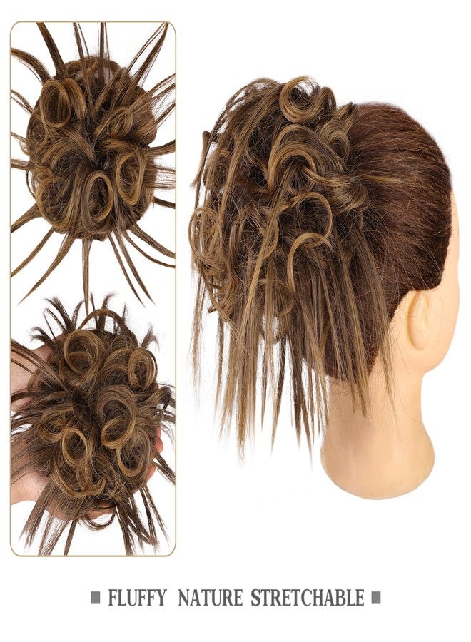 أتش أم دي وصلة شعر على شكل كعكة فوضوية مرفوعة من HMD، مع شريط مطاطي مرن، وصلات شعر صناعية للنساء - Image 5