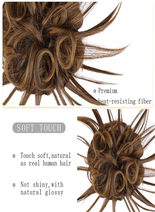 أتش أم دي وصلة شعر على شكل كعكة فوضوية مرفوعة من HMD، مع شريط مطاطي مرن، وصلات شعر صناعية للنساء - Image 4