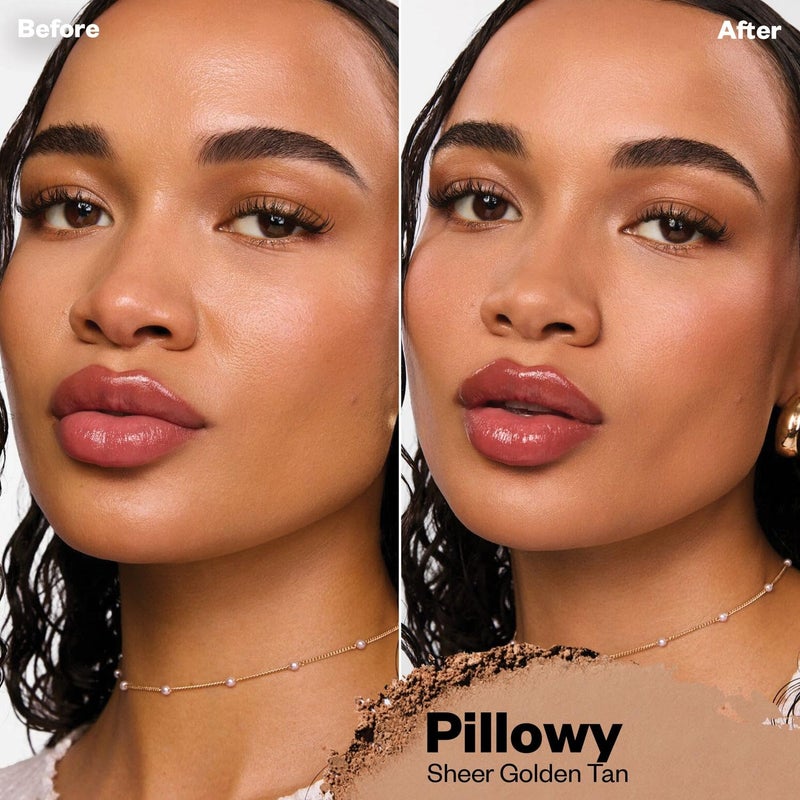 Kosas Cloud Set Face Setting Powder - Smoothing Shine Control, Soft, Sheer Translucent Makeup Finish, Portable & Long-Lasting Loose Pressed Baking Powder -Pillowy (Sheer Medium Tan) - Image 2