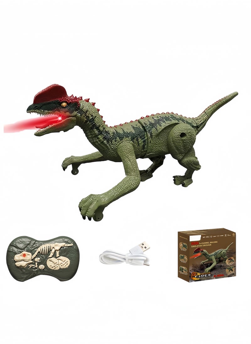 GGEROU Remote Control Dinosaur with Lights, Walking, Roaring, Twist, Dinausore Remote Control Toy, Dinosaur for Children Boys Girls 3 4 5 6 7 8 9 Years Old  - Image 1