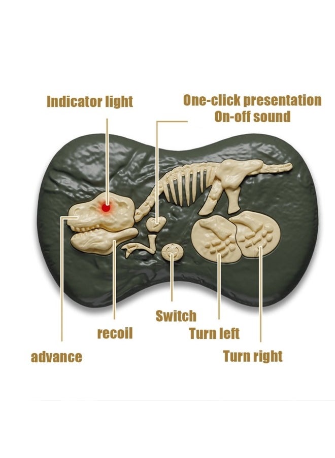 GGEROU Remote Control Dinosaur with Lights, Walking, Roaring, Twist, Dinausore Remote Control Toy, Dinosaur for Children Boys Girls 3 4 5 6 7 8 9 Years Old  - Image 2