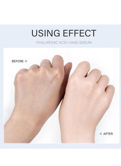 Laikou Hand Serum Hyaluronic Acid Hydrating Hand Cream, Hand Cream for Dry Crack Hands, Hyaluronic Acid Hand Care Essence, Anti Aging Moisturizing Hand Cream, Non-Greasy, Fast Absorption Hand Repair Cream 50ml  - Image 5