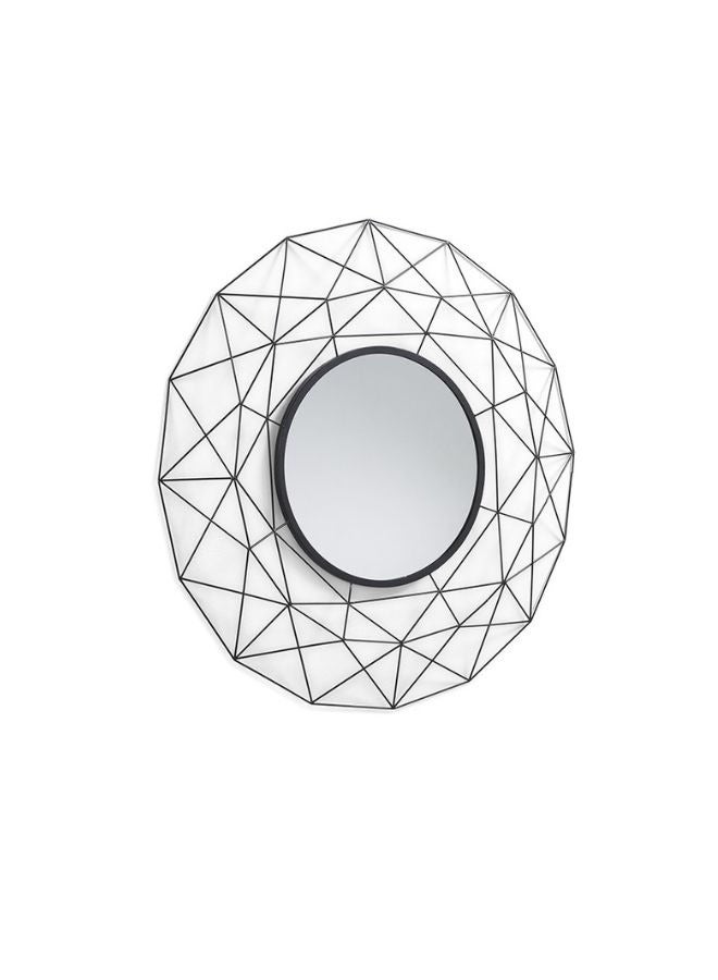 لوفت تابي ، مرآة مستديرة ، D90X90 ، أسود ، فولاذ - Image 3