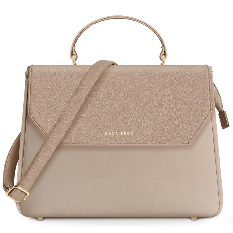 GLORIEROO Lunch Box Tote Women Fashion Stylish Vegan Leather Insulated Lunch Bag with Removable Strap for Work Teacher Mothers Day Christmas Gifts for Women - Image 2