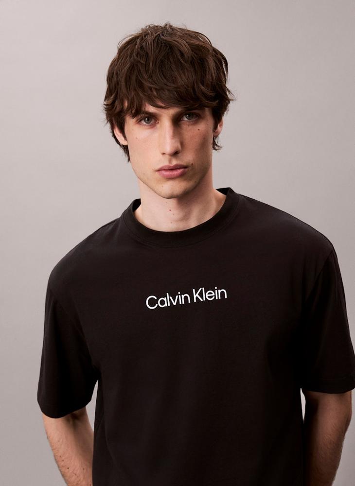 CALVIN KLEIN Logo Crew Neck T-Shirt - Image 4