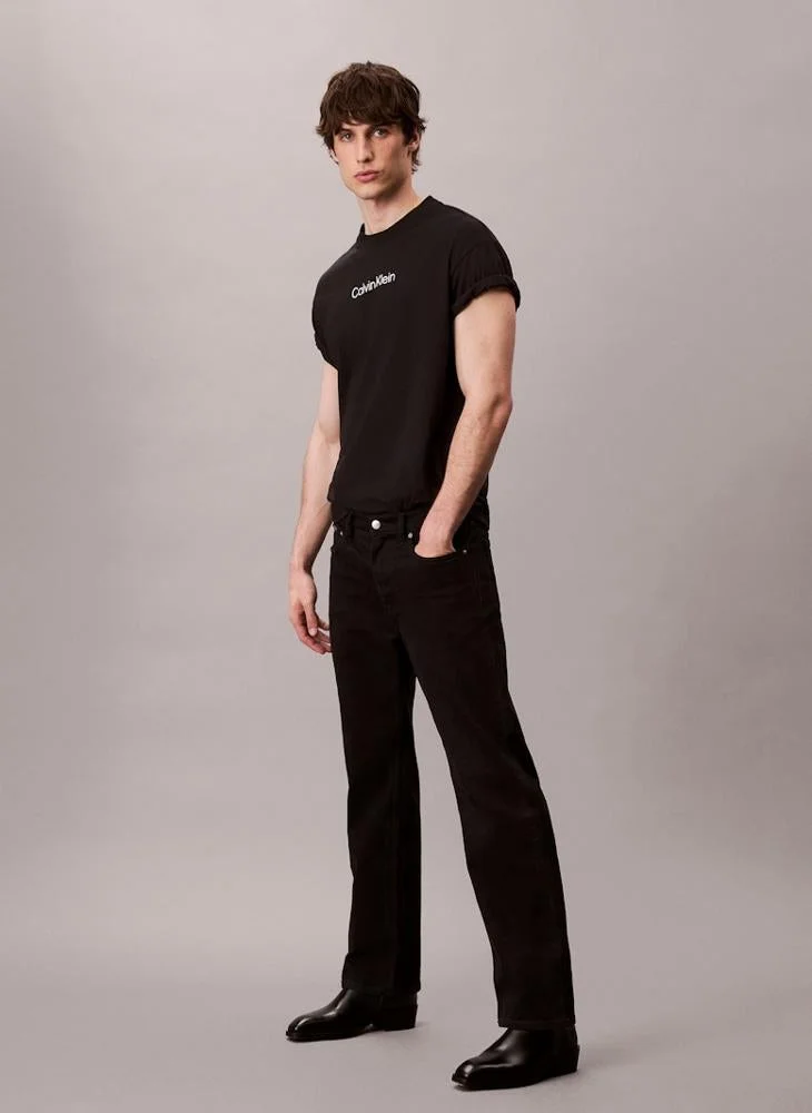 CALVIN KLEIN  Logo Crew Neck T-Shirt for Men | Best Price UAE