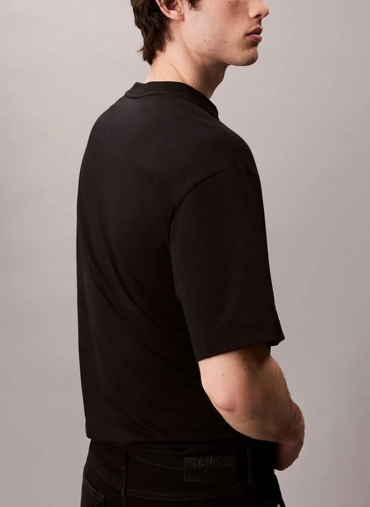 CALVIN KLEIN  Logo Crew Neck T-Shirt for Men | Best Price UAE