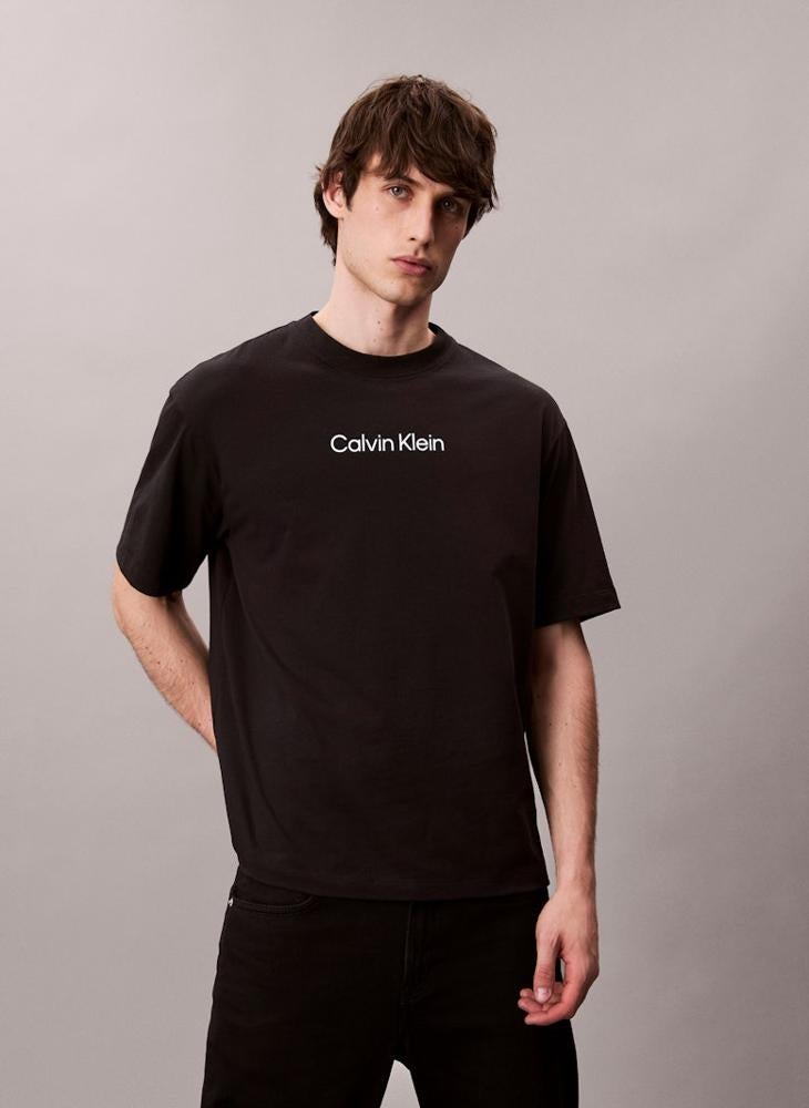 CALVIN KLEIN Logo Crew Neck T-Shirt - Image 1