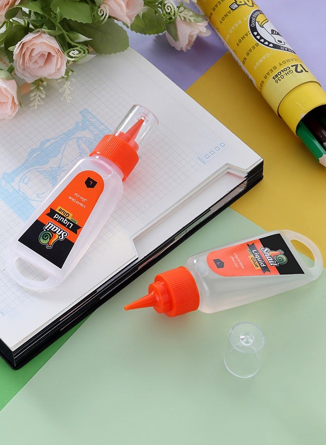 LAWAZIM Snail Clear Liquid Glue -2 Piece 55ml- Quick-drying Strong Transparent Adhesive Duo Set with Precise Tip for Crafting School Projects and DIY Repairs - for Woodworking Card Making and Paper Crafting - Image 3