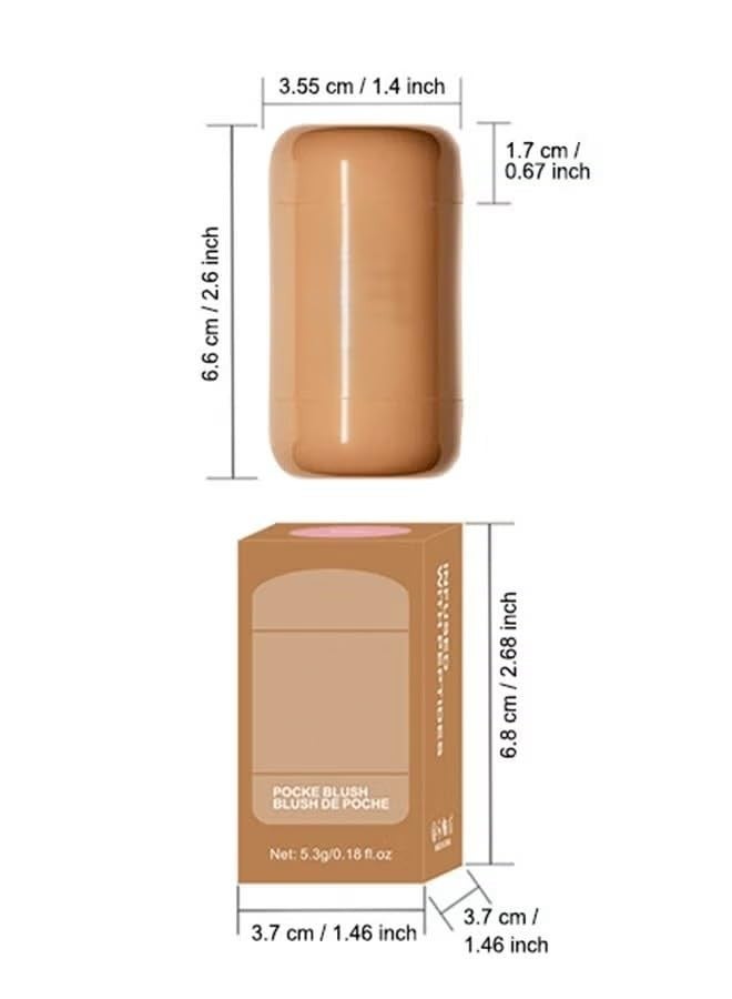 فوتابا أحمر خدود فوتابا 3 في 1 يدوم طويلاً بحجم الجيب - 01 بيجي - Image 3