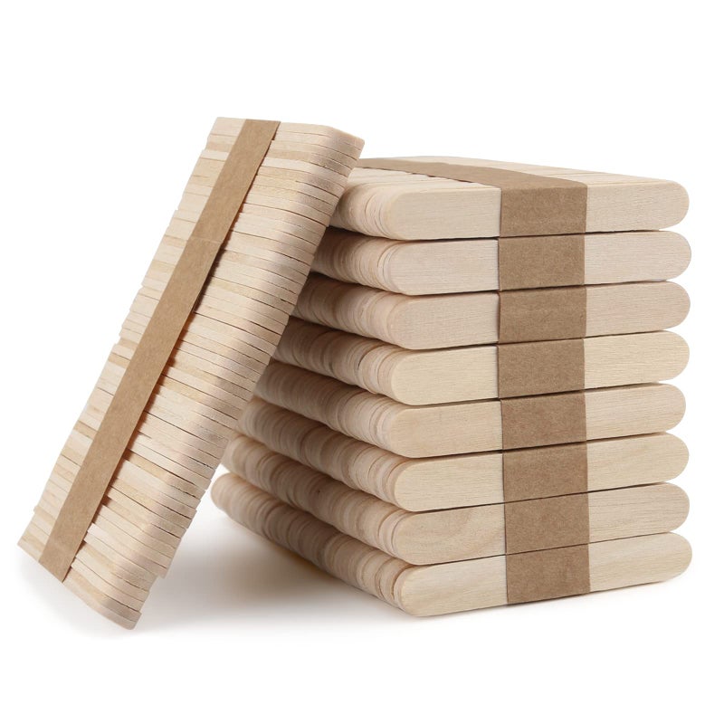 WISYOK 450PCS 2.5 inch Craft Sticks Sticks, Wood Popsicle Sticks, Craft Sticks for Home and School Crafts, Ideal for Arts and Handwork - Image 1